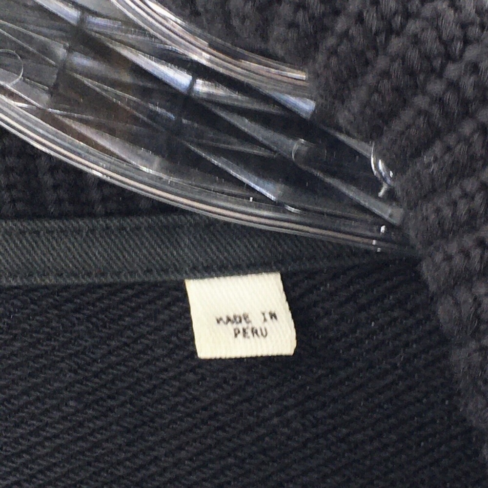 Billy Reid Mens Shawl Neck Pullover Black Cotton Jersey Sweatshirt Knit Sz M - Picture 12 of 14